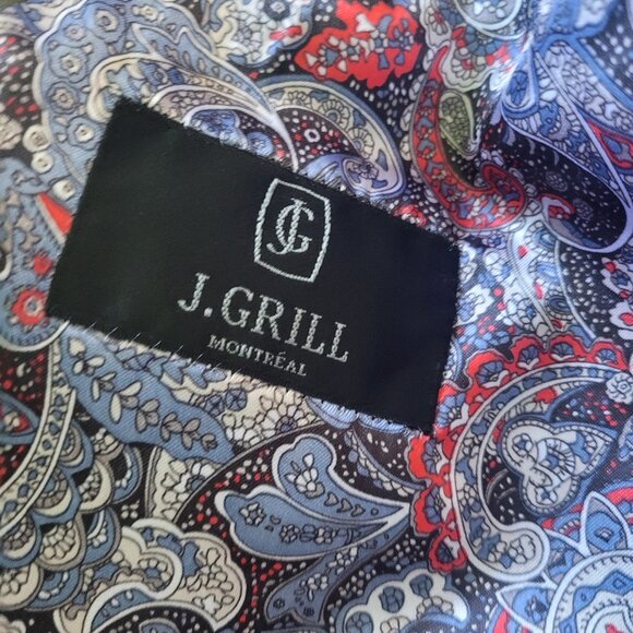 J Grill Olive Microsuede Blazer, sz 50R - Picture 10 of 12